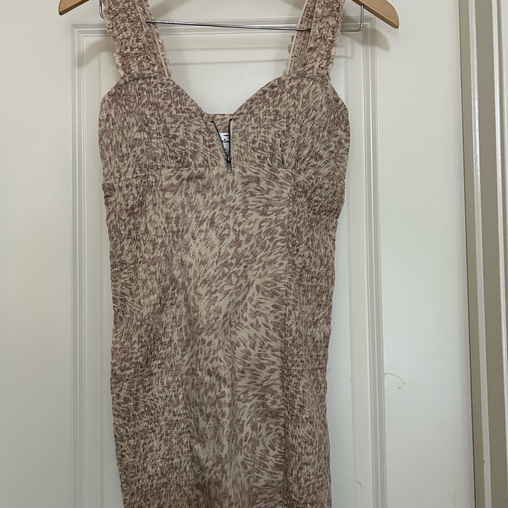 Stylish Tan Mini Dress